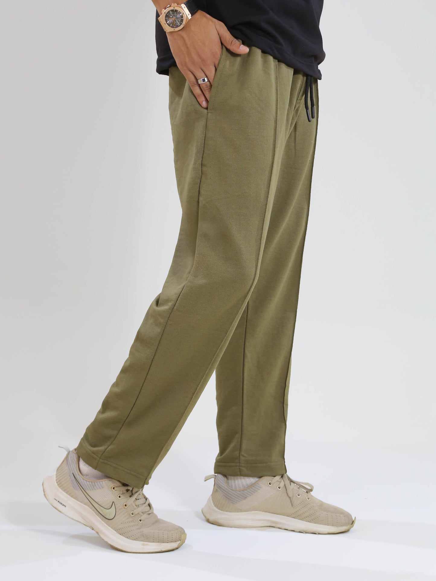Army Green Pleated Trouser