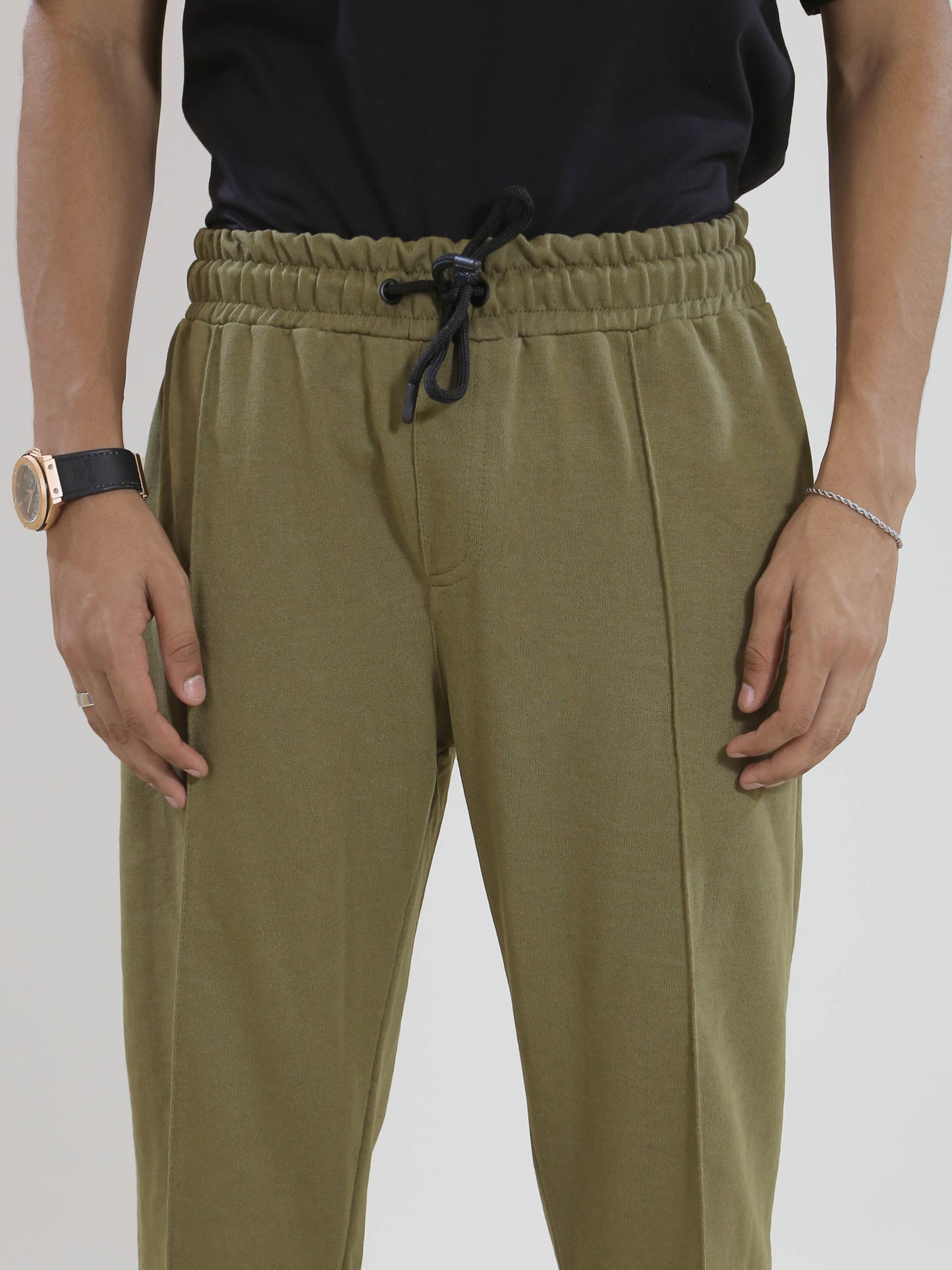 Army Green Pleated Trouser