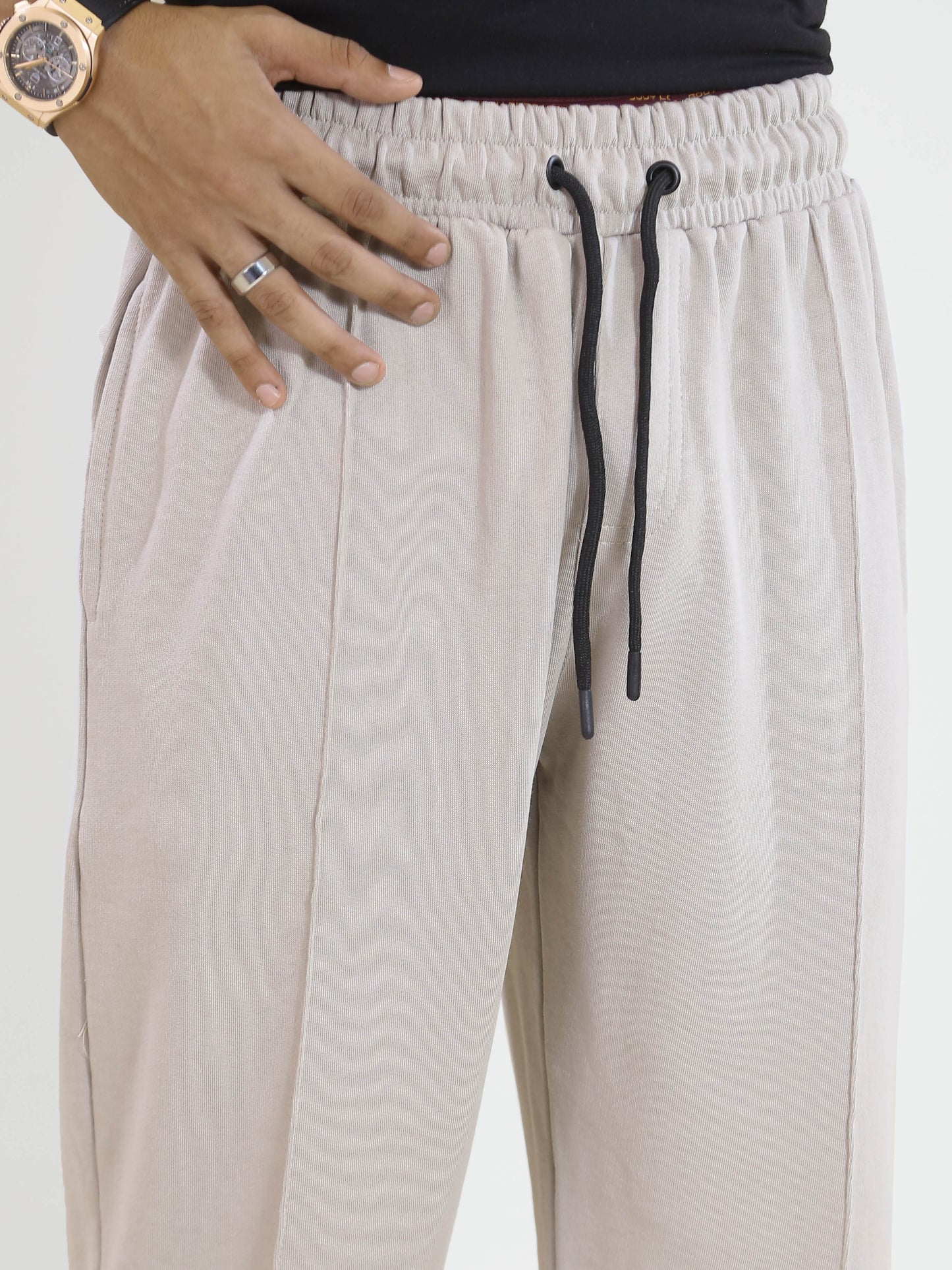Pale Pleated Trouser
