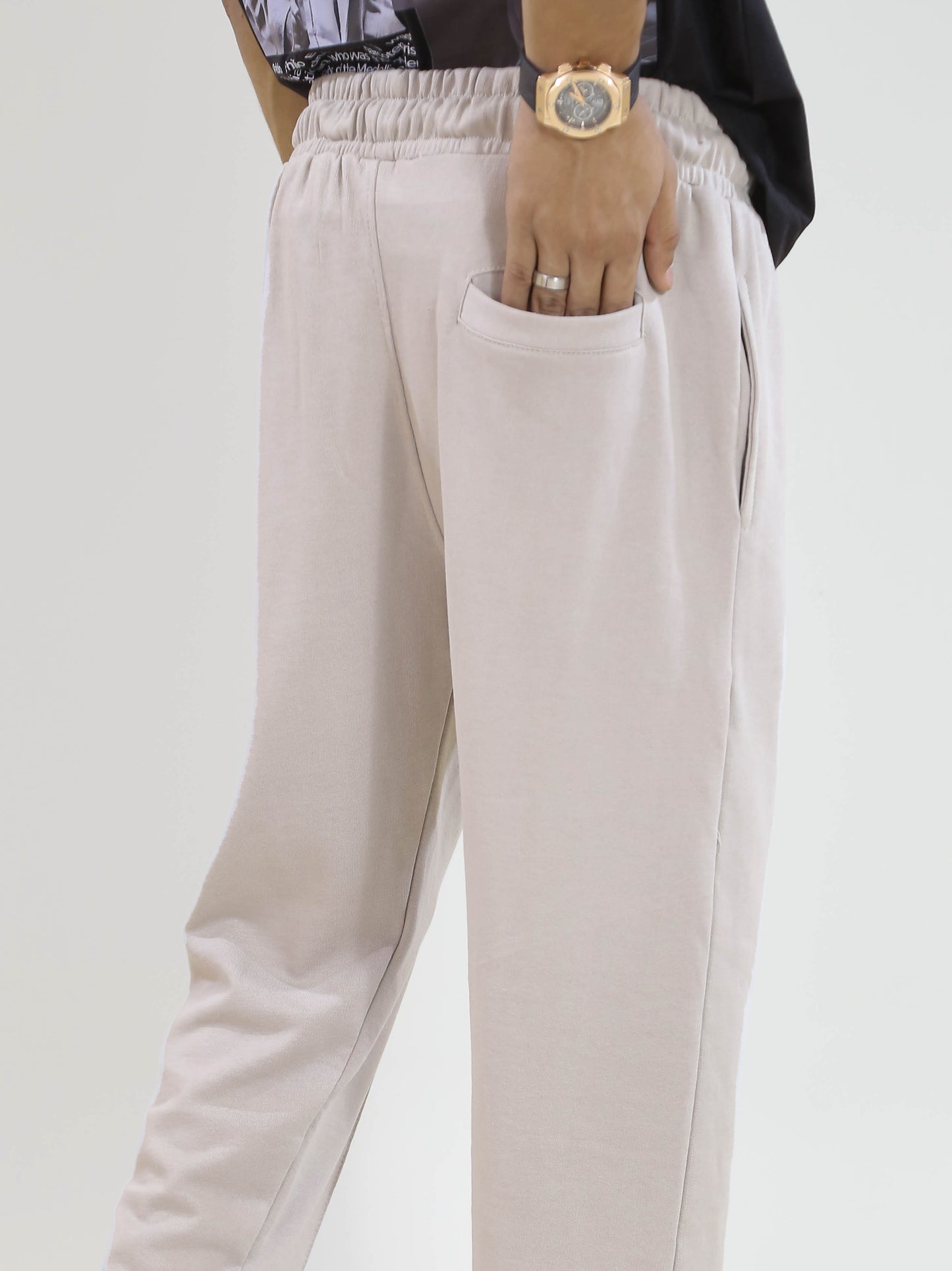 Pale Pleated Trouser