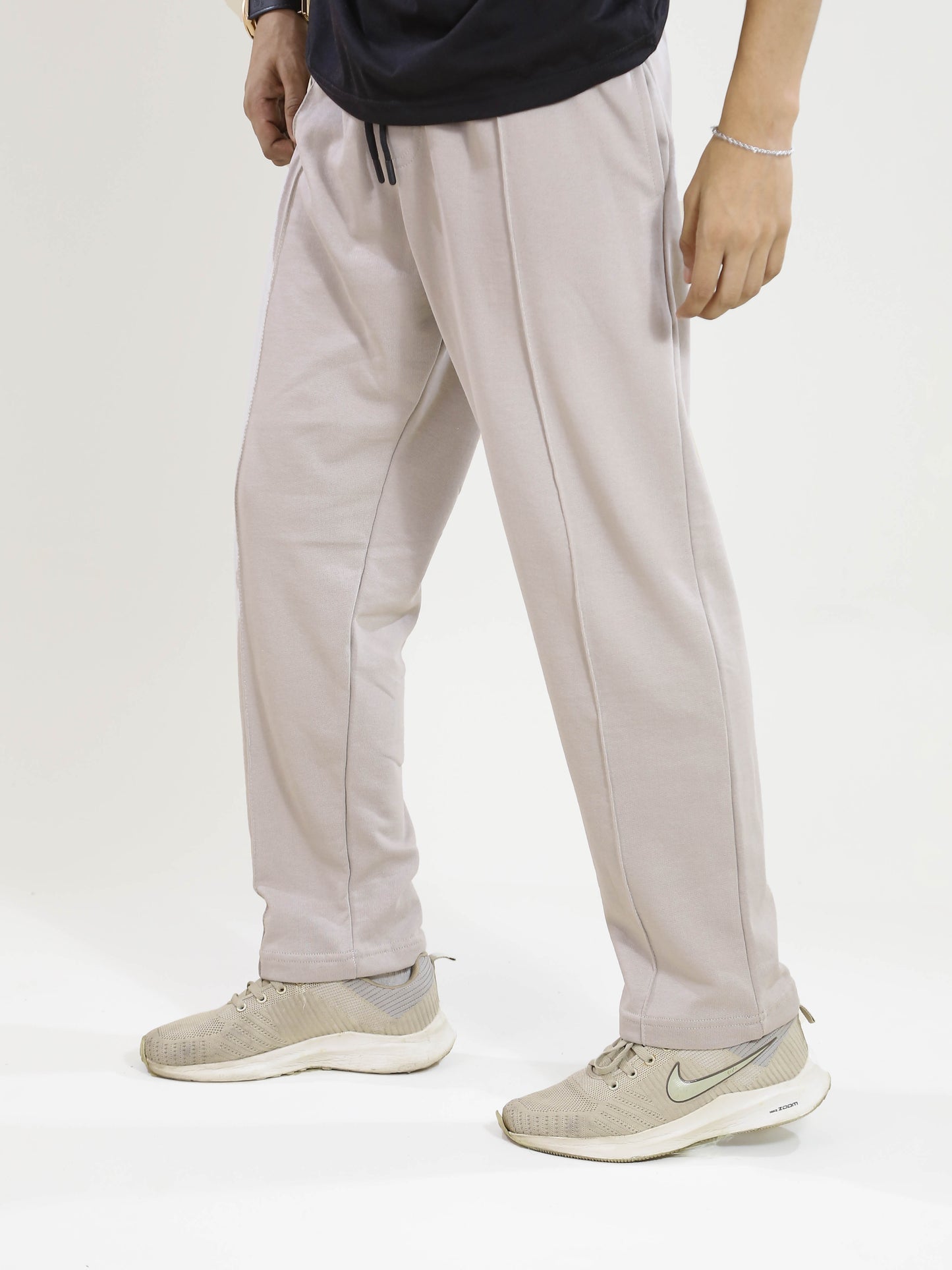 Pale Pleated Trouser