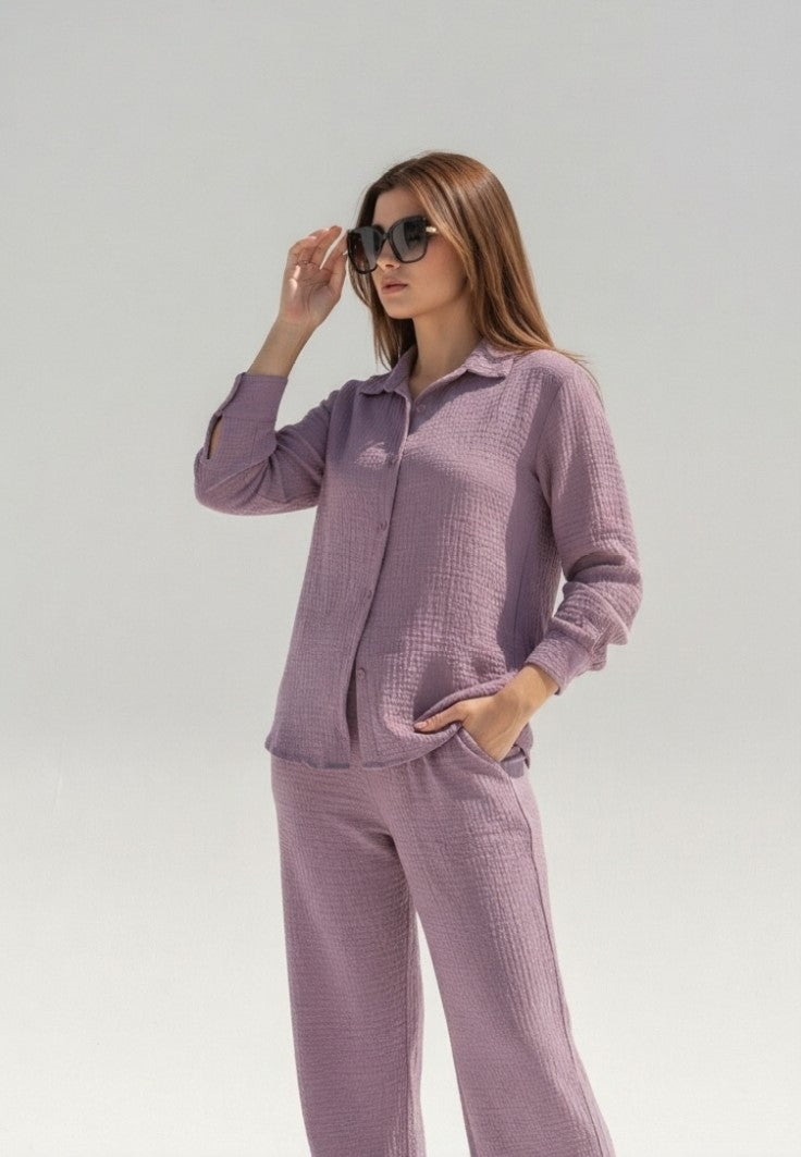 Lilac Crinkle Co-ord
