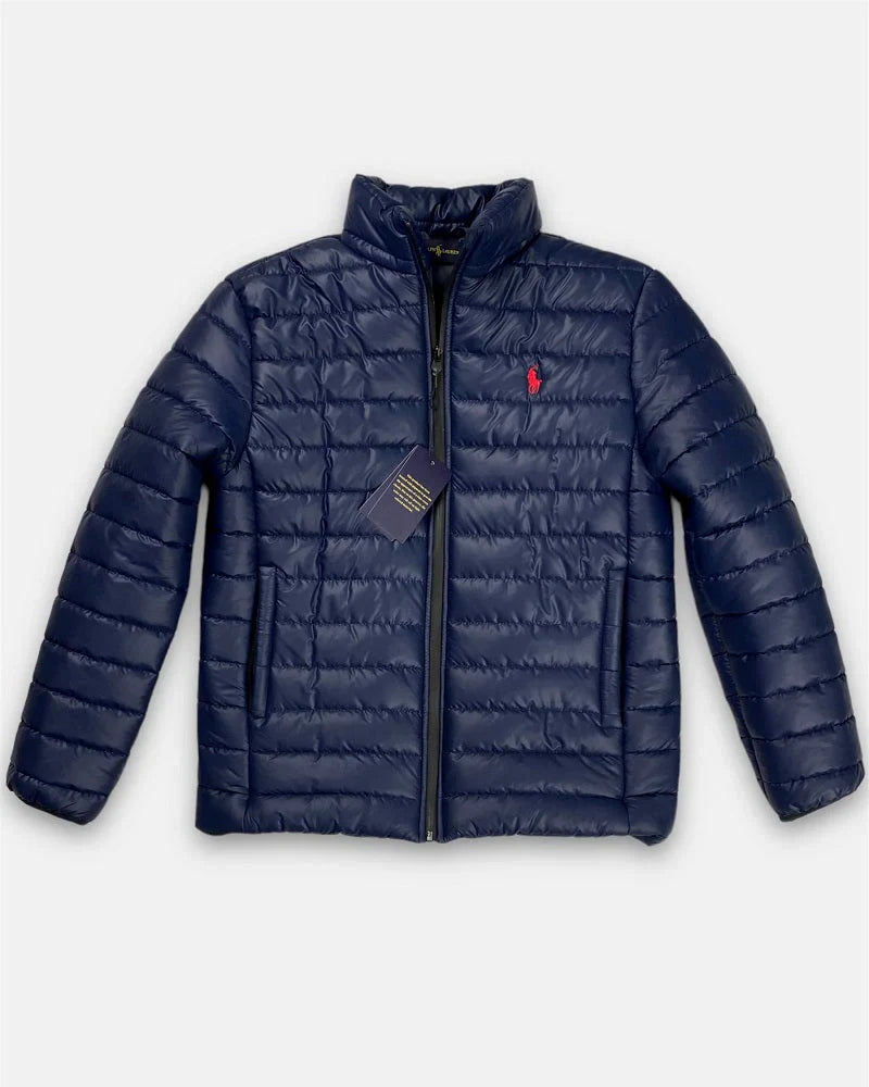 RL Full Sleeves Premium Puffer Jacket (Navy Blue)