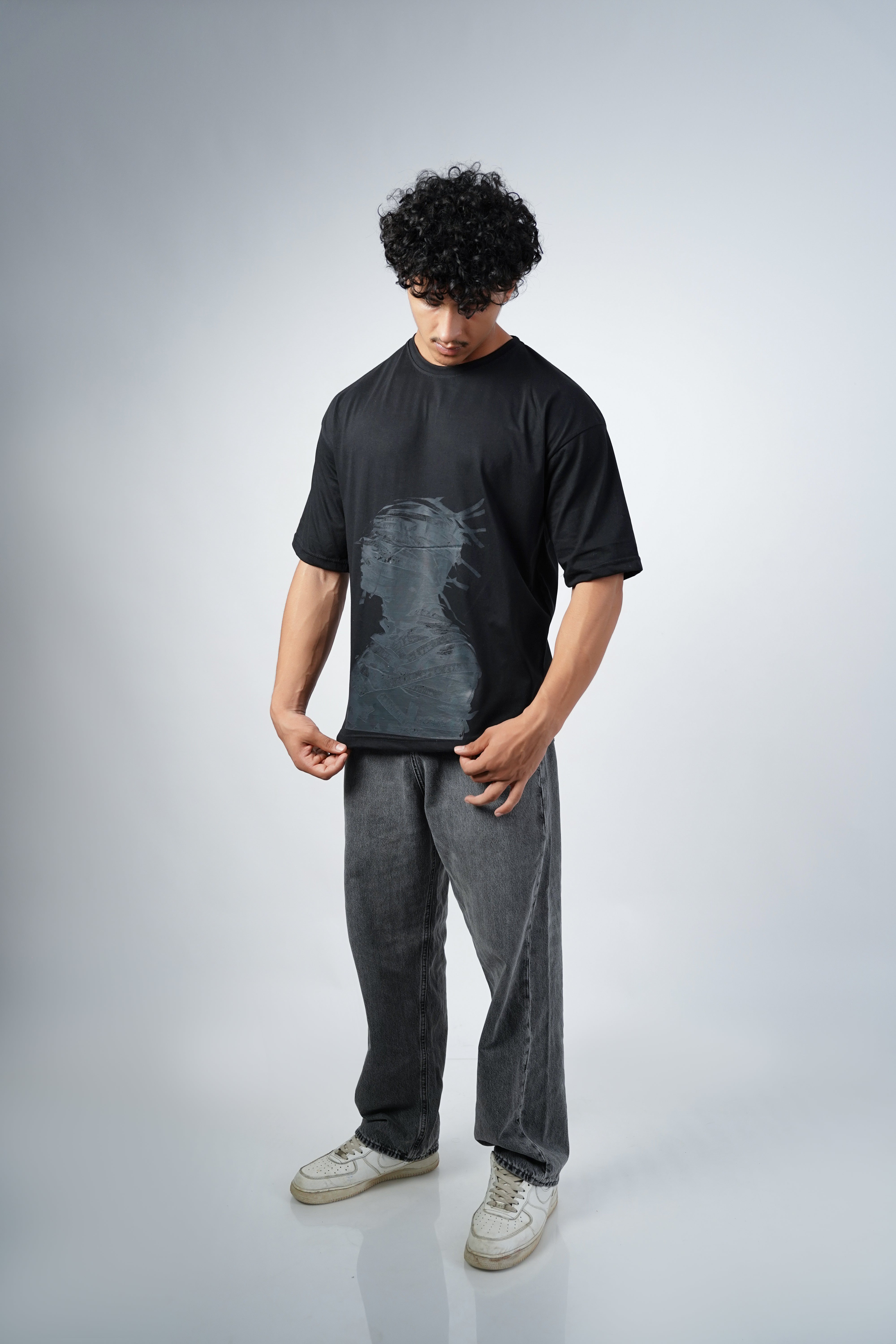 Black Mummy Oversize T-Shirt