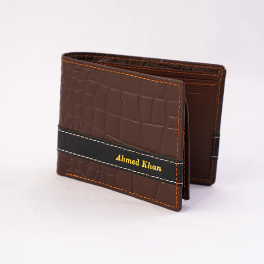 Engraved Crocodile Wallet
