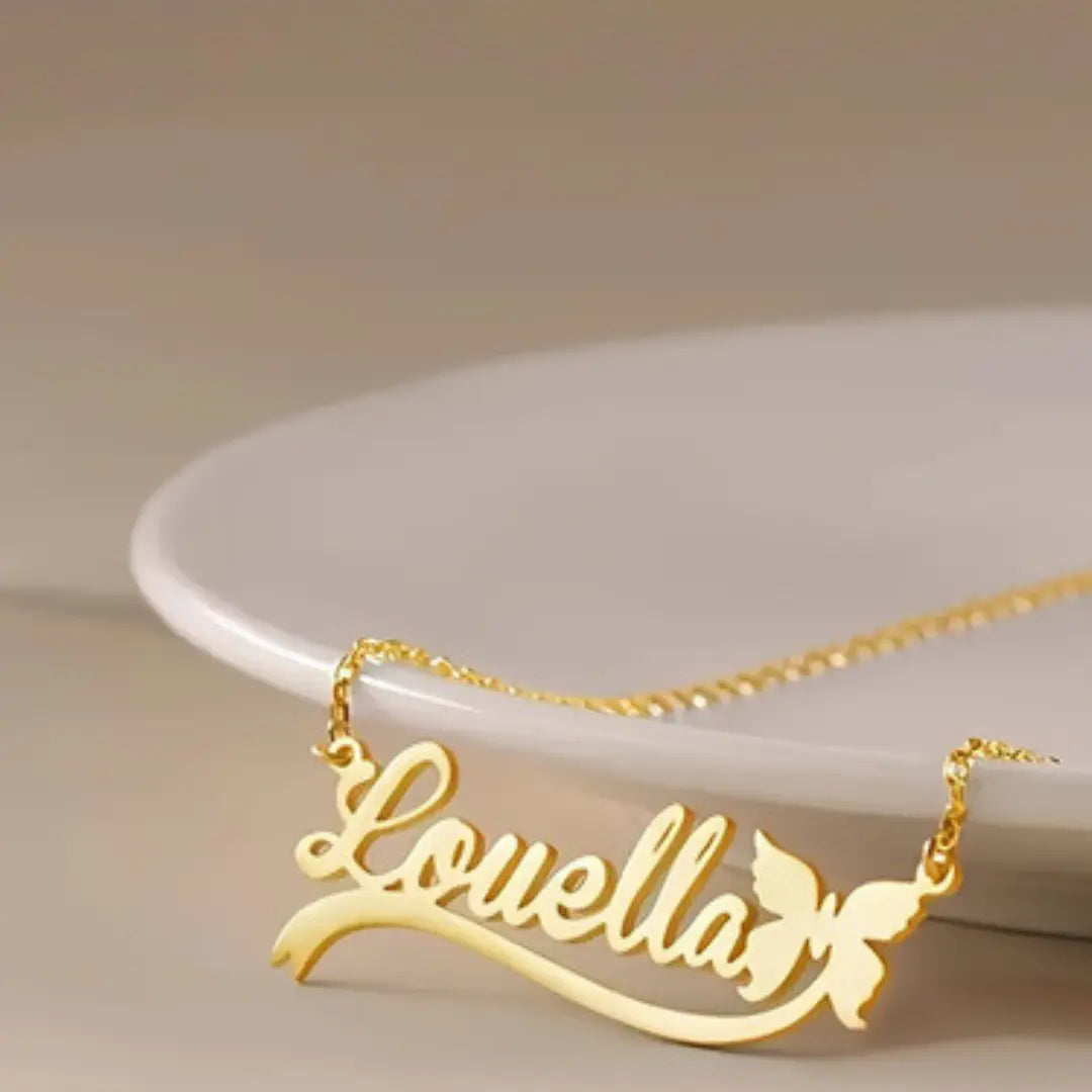 Butterfly Name Necklace