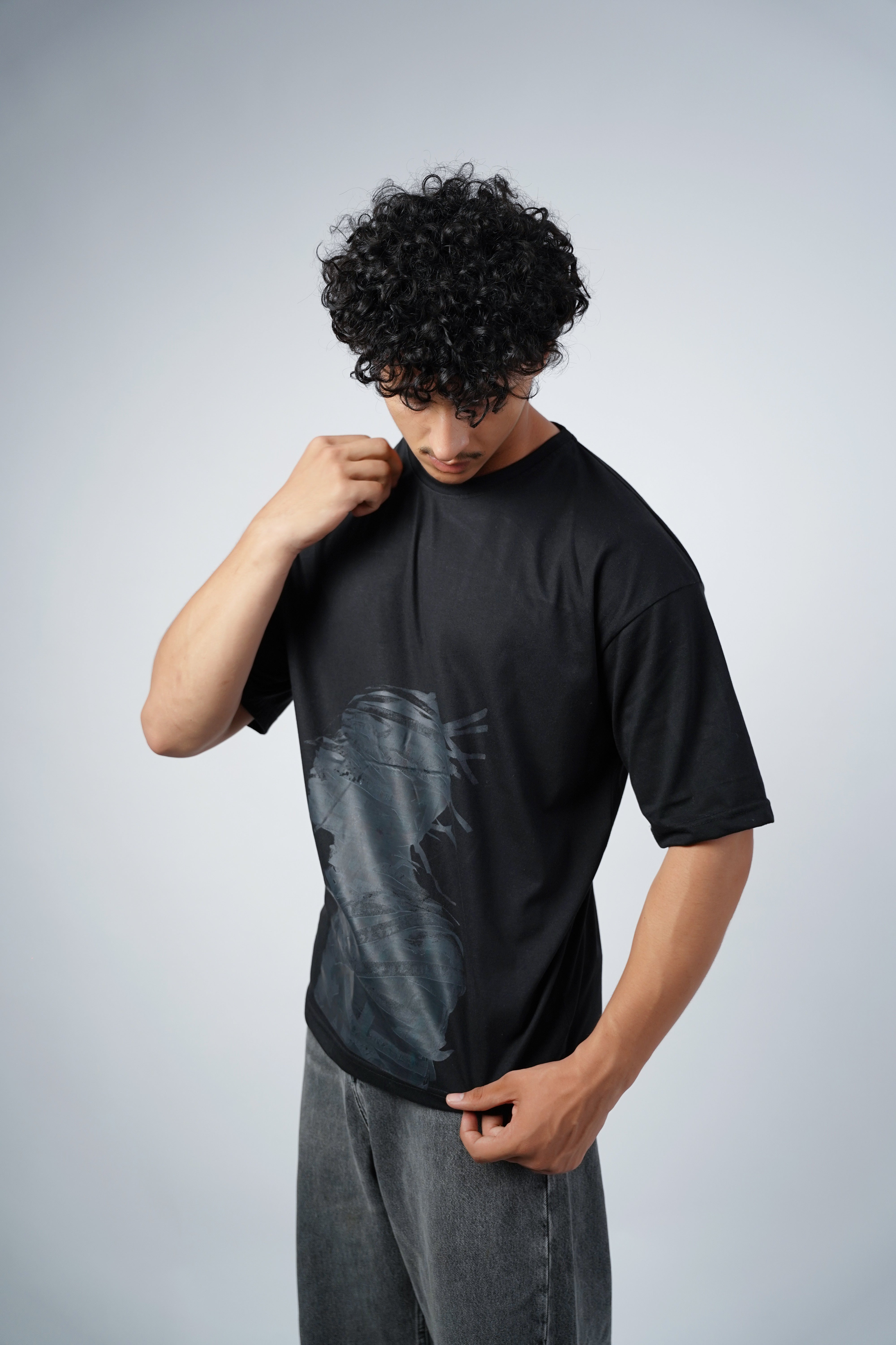 Black Mummy Oversize T-Shirt